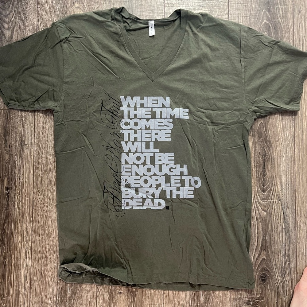 Flag Nor Fail Olive Green Graphic Men's T-Shirt